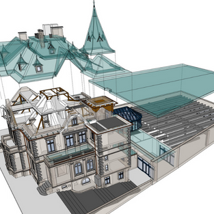 Проект реконструкции исторического здания с использованием технологий BIM